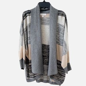 Nordstrom Collection 100% Cashmere Open Cardigan Sweater Grey Size S/M
